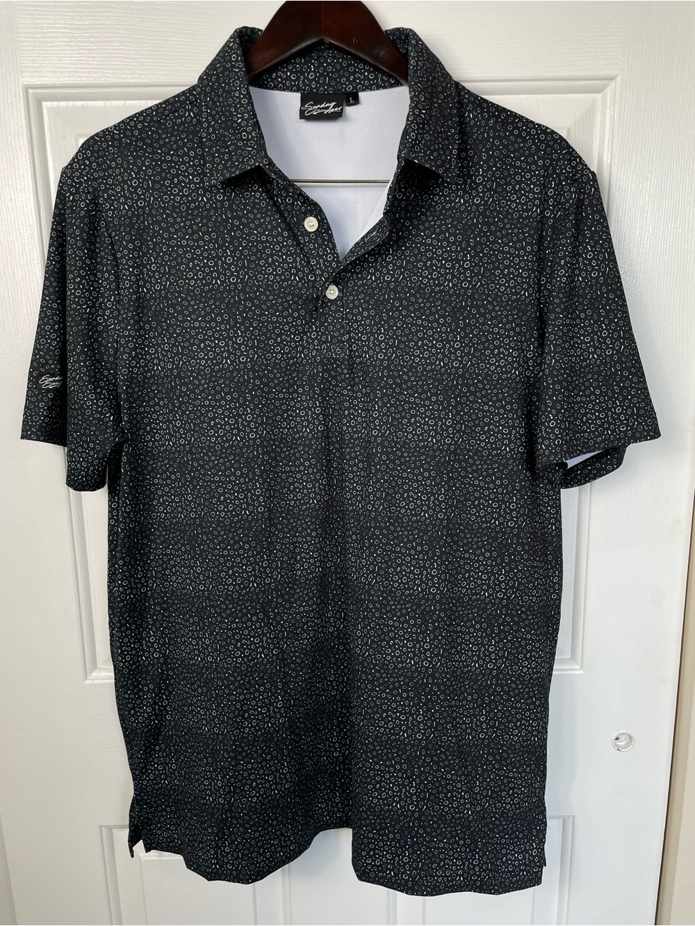 Sunday Swagger Golf Polo Mens Large Camo Performance Manta Shirt